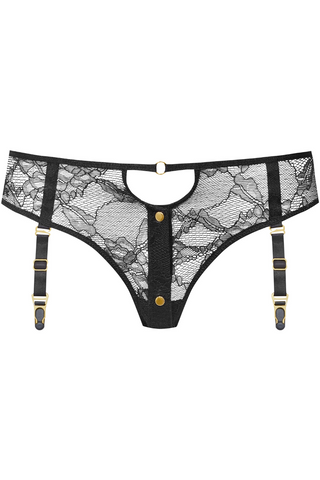 Maison Close Jeux Magnétiques Black Openable Suspender Brief