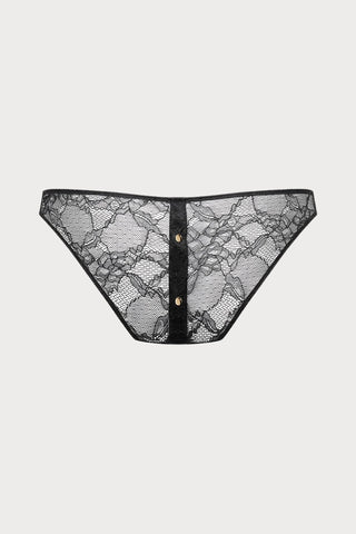 Jeux Magnétiques Black Lace Openable Harness Brief