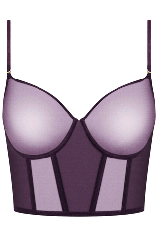 Maison Close L'Amoureuse Purple Bustier Bra