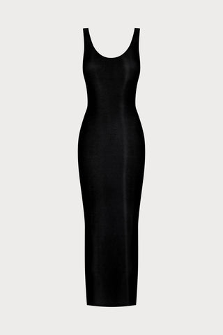 La Femme Amazone Long Dress Black