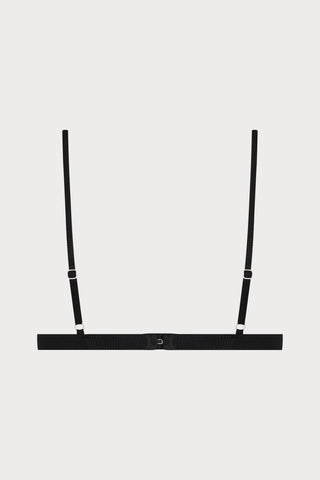 La Femme Amazone Triangle Bra Black