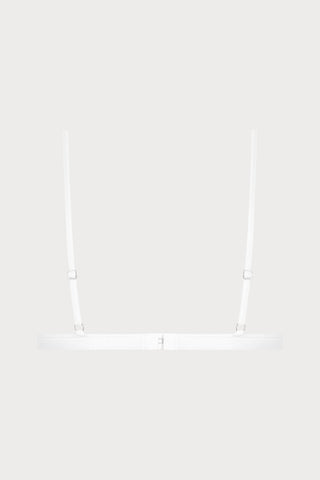 La Femme Amazone Triangle Bra White