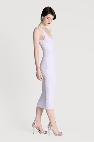 Maison Close La Femme Amazone V Neck Long Dress White