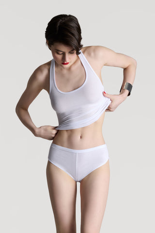 Maison Close La Femme Amazone Tank Top White