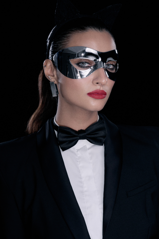 Women's Silver Mirror Mask - Maison Close L'Anonyme 