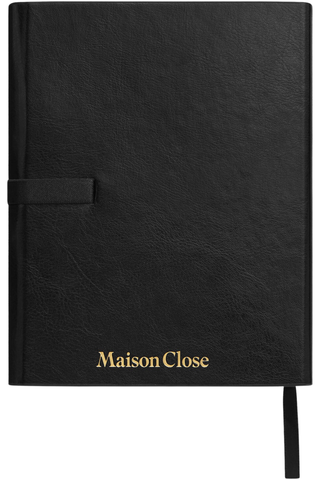 Maison Close Le Confident Notebook & Pen Black