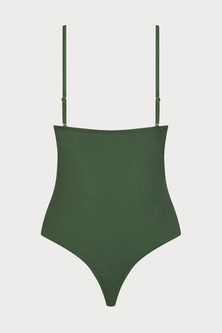La Femme Amazone Thong Body Khaki