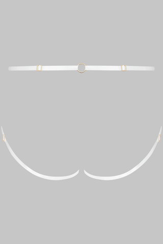 Maison Close Le Ravissant White Naked Thong - Naughty Knickers