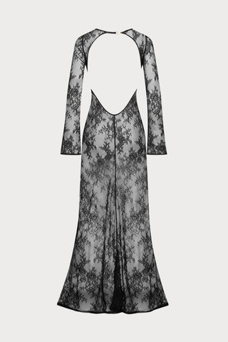 Le Vestiaire 030 - Long Lace Backless Dress