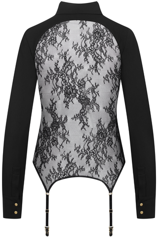 Le Vestiaire 032 - Black Lace Garter Shirt