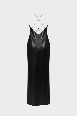 Le Vestiaire 031 - Black Satin Long Dress