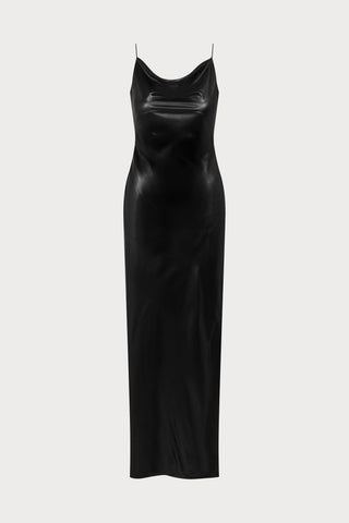Le Vestiaire 031 - Black Satin Long Dress