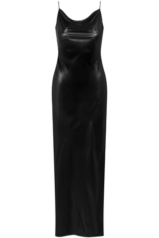 Le Vestiaire 031 - Black Satin Long Dress