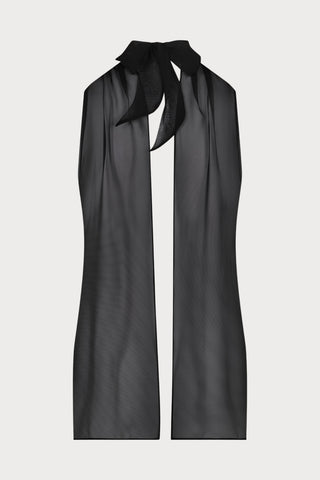Le Vestiaire Chiffon Sleeveless Reversible Blouse