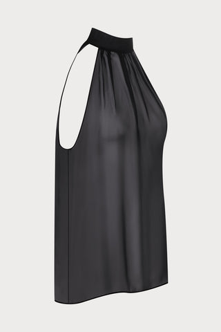 Le Vestiaire Chiffon Sleeveless Reversible Blouse