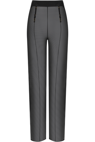 Maison Close Le Vestiaire Chiffon Suspender Trousers Black