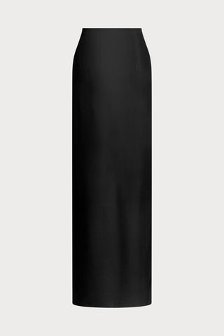 Le Vestiaire Satin Long Wrap Skirt