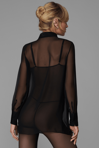 Maison Close Le Vestiaire Sheer Shirt Black