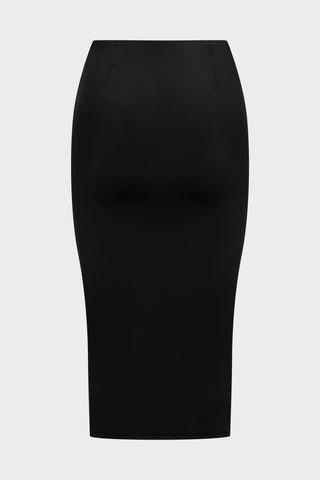 Le Vestiaire Stretch Jersey Midi Skirt with Hooks