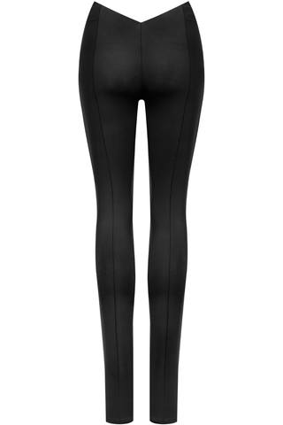 Maison Close Le Vestiaire Stretch Jersey Trousers with Zips Black