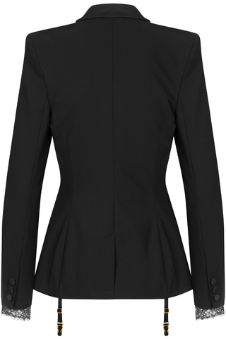 Maison Close Le Vestiaire Wool Tuxedo Jacket Black