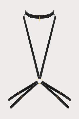 Maison Close Les Fétiches Black Velvet Harness - Naughty Knickers