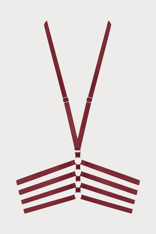 Maison Close Les Fétiches Burgundy Harness - Naughty Knickers