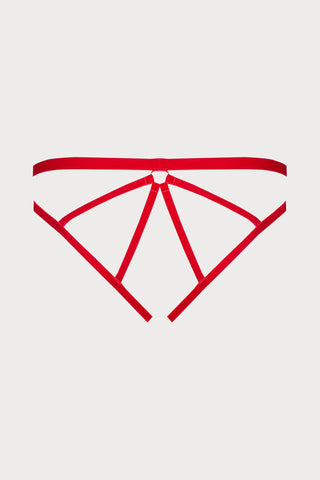Maison Close Les Fétiches Red Velvet Open Brief - Naughty Knickers