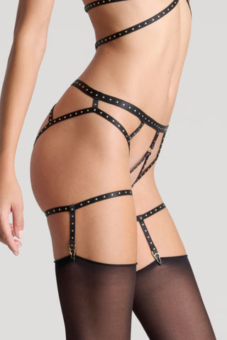 Maison Close Les Fétiches Black Studded Leg Garters