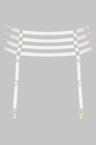 Maison Close Les Fétiches White Garter Belt - Naughty Knickers