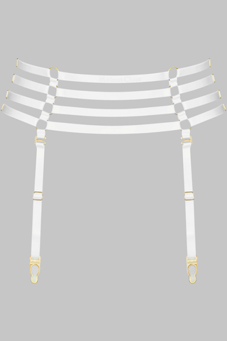 Maison Close Les Fétiches White Garter Belt - Naughty Knickers
