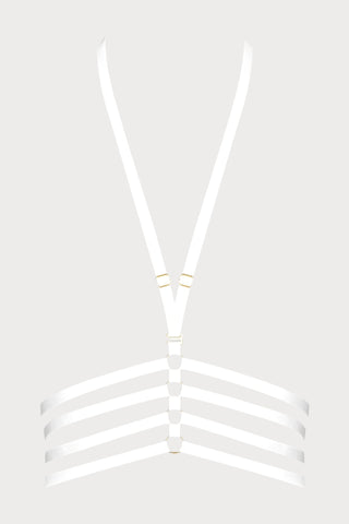 Maison Close Parure Signature White Harness - Naughty Knickers