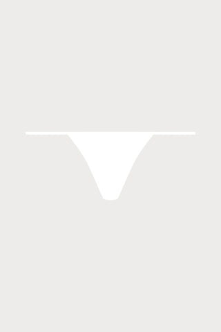 Maison Close Les Invisibles Micro Thong - White - Naughty Knickers