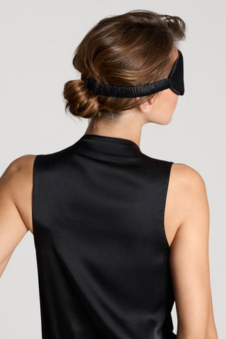 Maison Close Les Fétiches Silk Madame Eye Mask Black