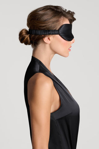Maison Close Les Fétiches Silk Madame Eye Mask Black