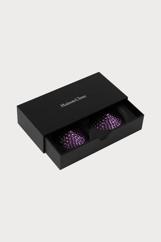 Maison Close Purple Rhinestone Nipple Pasties - Naughty Knickers