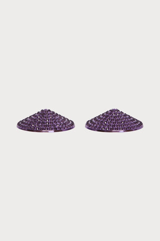Maison Close Purple Rhinestone Nipple Pasties - Naughty Knickers