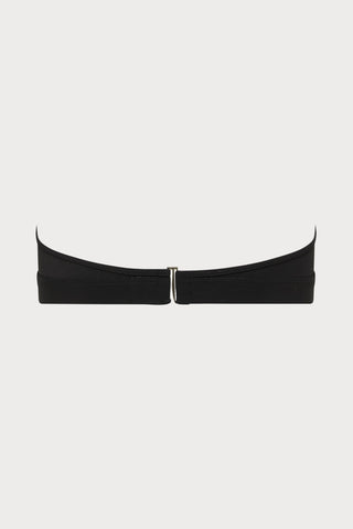 Minuit Bandeau Bikini Top in Black