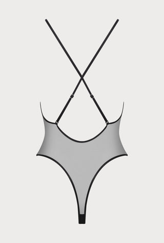 Minuit Black Thong Swimsuit
