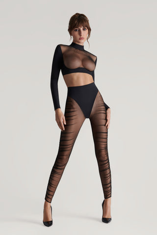 Maison Close Nuit Fauve Leggings Black