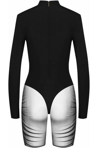 Maison Close Nuit Fauve Long Sleeve Bodyshort Black