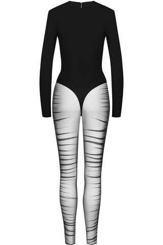 Maison Close Nuit Fauve Long Sleeve Catsuit Black