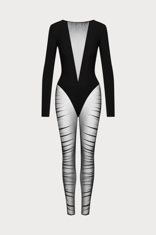 Nuit Fauve Long Sleeve Catsuit