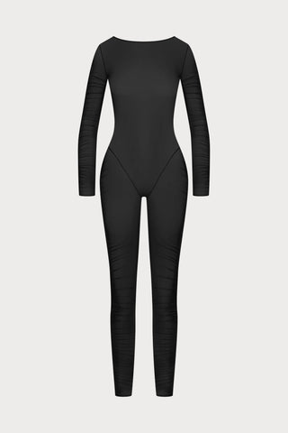 Nuit Fauve Long Sleeve Naked Back Catsuit
