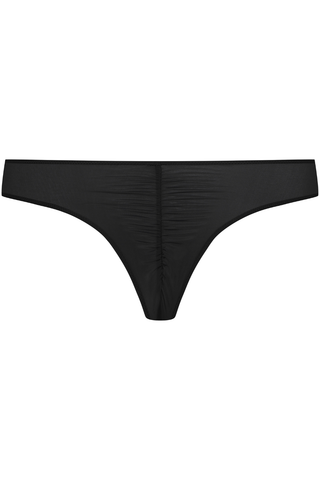 Maison Close Nuit Fauve Jersey Pleated Back Brief Black