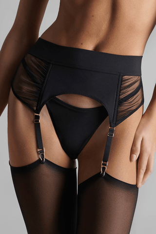 Maison Close Nuit Fauve Suspender Belt Black