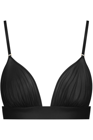 Maison Close Nuit Fauve Jersey Triangle Bra Black