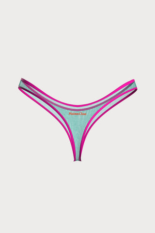 Panorama Turquoise High Hips Thong