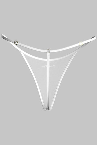 Maison Close Panorama White Micro Thong - Naughty Knickers