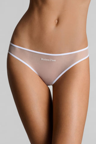 Maison Close Panorama White Open Brief - Naughty Knickers
